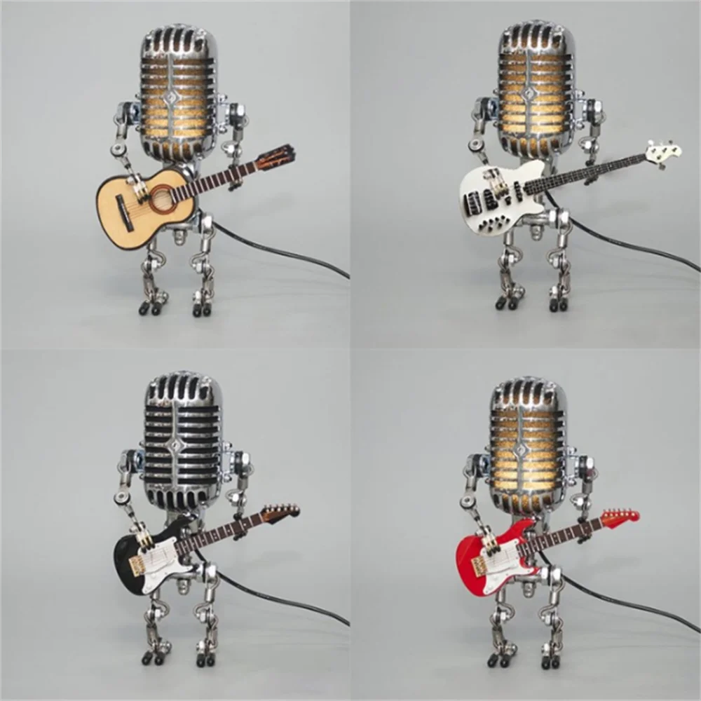 Guitarlamp - Lampe Roboter mit Gitarre